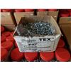 Image 1 : Box of number 14 by 2 inch hex head Tek Point zinc screws
