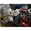Image 2 : Three trays of air fittings wire clamps glass tape and more