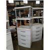 Image 1 : STERILITE 2 PIECE STORAGE UNIT - 4 DRAWERS, 3 SHELVES