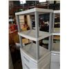 Image 3 : STERILITE 2 PIECE STORAGE UNIT - 4 DRAWERS, 3 SHELVES