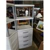 Image 1 : STERILITE 2 PIECE STORAGE UNIT - 4 DRAWERS, 3 SHELVES
