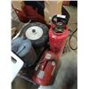 Image 5 : Metal cannister sprayer does hold pressure, portable air tank wheel barrow tire and galvanized can