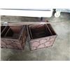 Image 3 : Lot of decorative metal bins and Spike candle holders