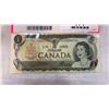 Image 2 : 1973 CANADIAN 1 DOLLAR BILL - LAST YEAR OF ISSUE