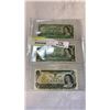 Image 1 : LAST 3 ISSUES OF CANADIAN 1 DOLLAR BILLS - 1954, 1967, 1973