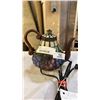 Image 3 : Vintage stained glass teapot lamp