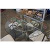 Image 2 : 5 pc metal glasstop bistro set