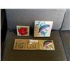 Image 1 : 3 PAINTED WALL HANGINGS