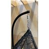 Image 7 : BRAND NEW MODERN RATTAN OUTDOOR TEAR DROP HANGING EGG CHAIR RETAIL $949 W/ GREY CUSHIONS - UV AND WA
