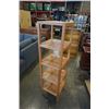 Image 2 : WOOD 5 TIER SHELF 55 INCHES TALL