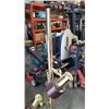 Image 2 : VINTAGE BRASS AND METAL FLOOR LAMP