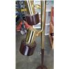 Image 3 : VINTAGE BRASS AND METAL FLOOR LAMP
