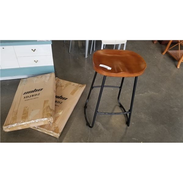 2 NEW SADDLE SEAT STOOLS IN BOX - RETAIL 149 EACH