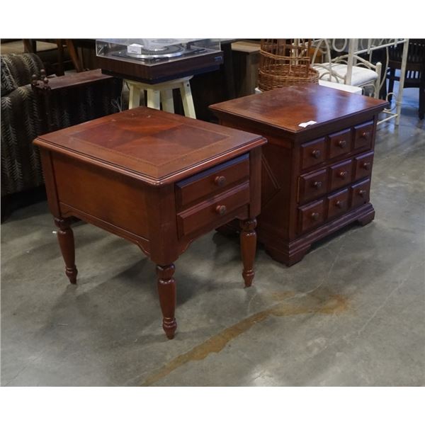 HAMMARY LAZBOY CO INLAID NIGHTSTAND AND ENDTABLE