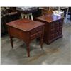 Image 1 : HAMMARY LAZBOY CO INLAID NIGHTSTAND AND ENDTABLE