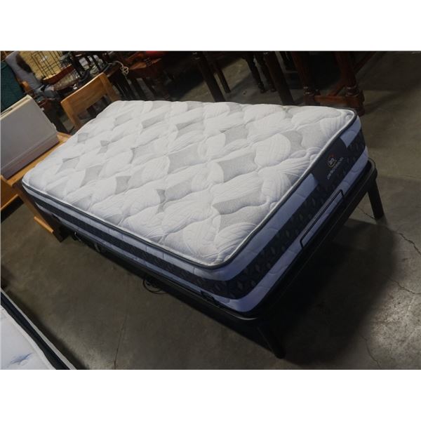 ELECTRIC ADJUSTABLE BED FRAME - RETAIL $800 AND SERTA  BRONWYN PERFECT SLEEPER SINGLE SIZE MATTRESS 