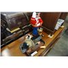 Image 1 : VINTAGE COCA-COLA TRAY, CERAMIC POT SOLDIER, AND 2 OTHER FIGURES