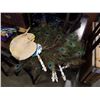 Image 1 : LOT OF PEACOCK FEATHER AND OTHER FANS