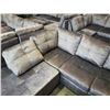 Image 3 : BRAND NEW 4 PIECE GREY FABRIC SECTIONAL SOFA W/ REVERSIBLE CHAISE AND STORAGE OTTOMAN - RETAIL $1999