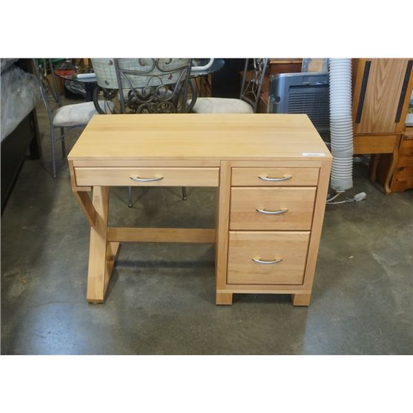 MAKO MAPLE 4 DRAWER DESK