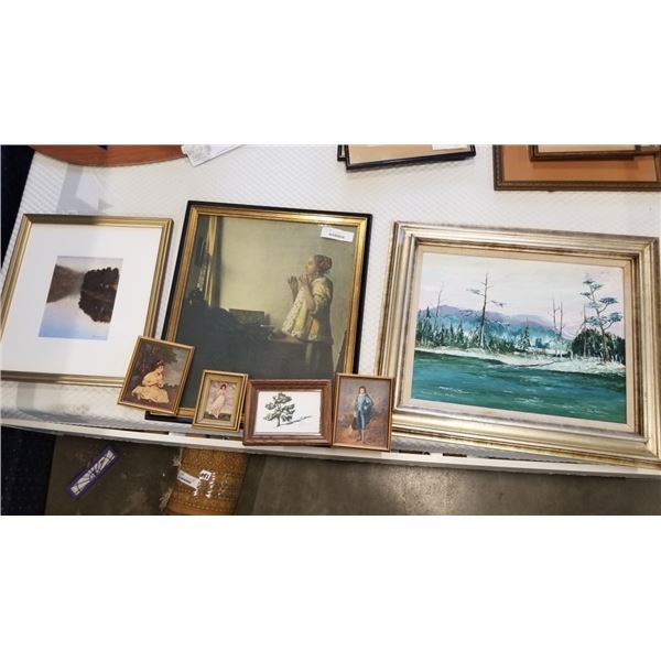 LOT OF PRINTS AND PAINTINGS