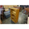 Image 2 : WOOD BOOKSHELF 44 INCHES TALL