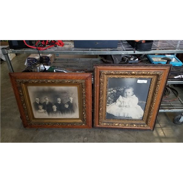 2 ANTIQUE FRAMED PORTRAITS