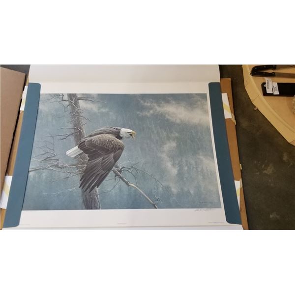 THE AIR THE FOREST AND THE WATCH SIGNED LEP BY ROBERT BATEMAN - UNFRAMED PRINT