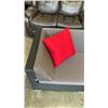 Image 8 : BRAND NEW PREMIUM SMALL L OUTDOOR SECTIONAL RETAIL $1549 W/ DARK GREY CUSHIONS AND 2 ACCENT PILLOWS