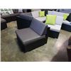 BRAND NEW PREMIUM ALUMINUM DARK GREY SLIPPER CHAIR - RETAIL $449