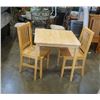 Image 1 : MAPLE DINING TABLE AND 2 CHAIRS