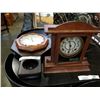 Image 2 : INGRAHM WALL CLOCK AND MANTLE CLOCK