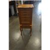Image 1 : 6 DRAWER LIFT TOP OAK JEWELRY STAND