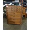 Image 1 : 5 DRAWER WALNUT CHEST OF DRAWERS