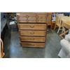 Image 2 : 5 DRAWER WALNUT CHEST OF DRAWERS