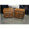 Image 1 : PAIR OF WALNUT NIGHTSTANDS