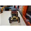 Image 2 : TIN POLICE CAR, CAT ESCAVATOR BULLDOZER AND OLD CAR ELECTRIC TOY