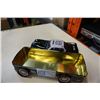 Image 9 : TIN POLICE CAR, CAT ESCAVATOR BULLDOZER AND OLD CAR ELECTRIC TOY