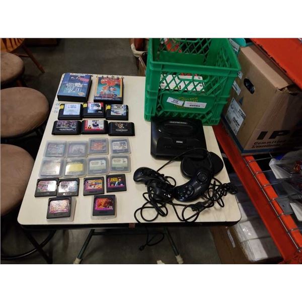 SEGA CONSOLE, GAMES AND GAME GEAR GAMES