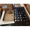 Image 3 : 2 TRAYS OF JEWELRY, CHANDELIER PENDENTS AND 2 BOXES OF JEWELRY BOXES