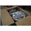 Image 2 : 5 GLASS DOME LIGHTS AND ASSORTED HOUSEHOLD ITEMS