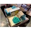 Image 2 : Tray of decorative items, wood boxes and more