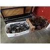 Image 1 : Two boxes of decorative metal items