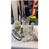 Image 1 : LOT OF COLLECTABLE FIGURES, LIDDED JAR AND CRYSTAL VASE AND LIDDED JAR