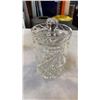 Image 8 : LOT OF COLLECTABLE FIGURES, LIDDED JAR AND CRYSTAL VASE AND LIDDED JAR