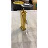 Image 8 : SOLID BRASS SETH THOMAS CLOCK - APPX 5 1/2 INCHES LONG