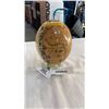 Image 1 : OSTRITCH EGG WITH AFRICA MAP ON STAND