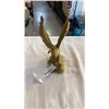 Image 1 : HEAVY BRASS EAGLE FIGURE 10 1/2 INCHES TALL
