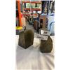 Image 1 : PAIR OF BRASS ORE BOOKENDS