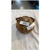 Image 1 : Antique wood purse and 1 cup teapot